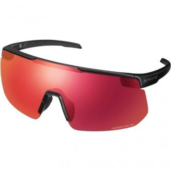 Gafas de sol Shimano S-PHYRE 2 Matte Black para adulto, características: diseño aerodinámico, lentes polarizados, protección UV400, montura ligera y resistente, ajuste ergonómico