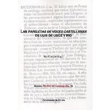 Las papeletas de voces castellanas de Luis de Usoz y Río