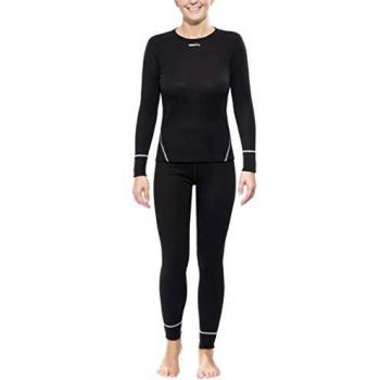 Craft Warm Multi Conjunto Mujer, Color Negro - Negro, tamaño FR : L