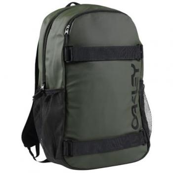 Mochila Oakley The Freshman 20L verde oscuro negro, mochila de skate, capacidad de 20 litros, color verde oscuro y negro, talla única