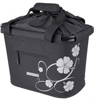 DeLux Bolsa Manillar Bluebird con Soporte QR Negro/HIBIS