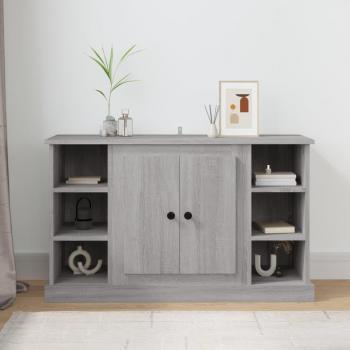 Aparador de madera contrachapada gris Sonoma 100x35,5x60 cm - Mueble de Almacenaje de Salón, Buffet para salón, Armario Auxiliar, Armario de Almacenamiento