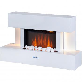 Chimenea Eléctrica mural con luz led ambiental CHE-480 Purline