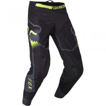 Fox 360 Vizen Pantalones de Motocross para Hombre - Negro Amarillo (28)