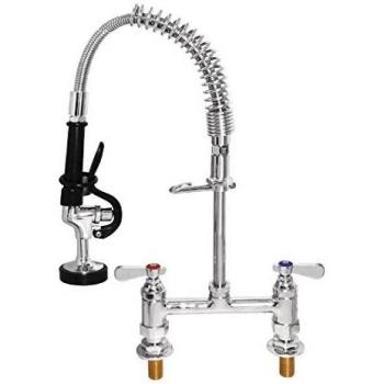 Ducha Prelavado Mini Vogue Doble - Inox Brillante 61x21.5x8 cm