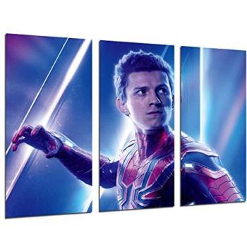 Set de Cuadros Decorativos de Superhéroes Marvel en Madera - Spiderman y Avengers Infinity War, Impresión Digital XXL