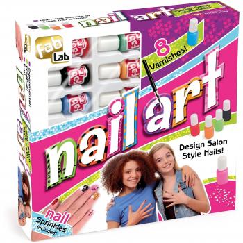 FabLab FL002 Nail Art Kit-Hot New Colours,