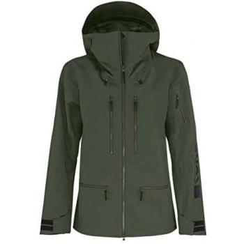 Chaqueta Kore Verde de Head para mujer, impermeable, transpirable, con capucha ajustable y bolsillos laterales