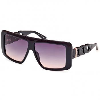 Guess Women's Sunglasses GU00109 Shiny Black Gradient Smoke 60mm