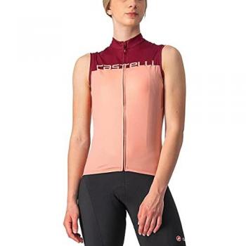 Maillot Castelli Velocissima sin mangas rosa claro lila mujer - L
