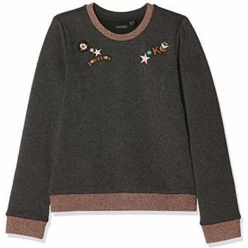 IKKS Junior Sweat Molleton Tetes De Chevaux Brodes Sudadera, Gris