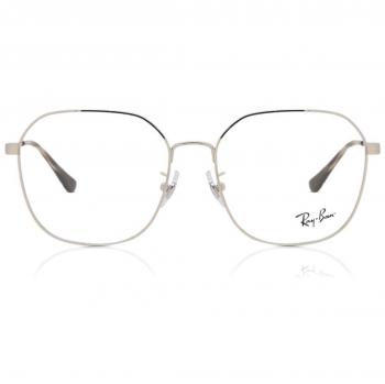 Ray-Ban Gafas Graduadas RX 6490D 2501 Ajuste Asiático Plateadas para Hombre