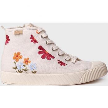 Zapatillas de lona abotinadas estampadas