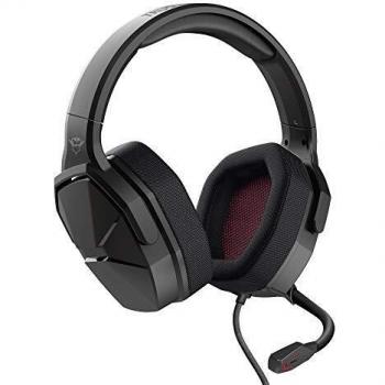 Trust Gaming Cascos GXT 4371 Ward Auriculares Gamer con Micrófono Plegable, Cómodo, Altavoces Activos de 50 mm, Cable Trenzado, para PS4, PS5, PC, Nintendo Switch, Xbox One, Xbox Series X - Negro