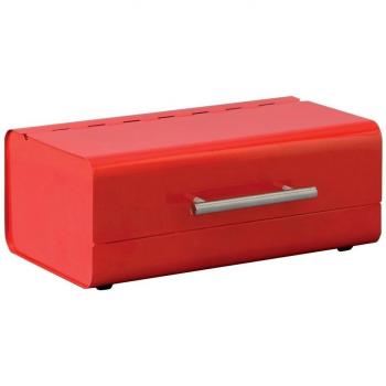 Zeller 27344 - Panera de Metal, 36 x 23 x 14 cm, Color Rojo