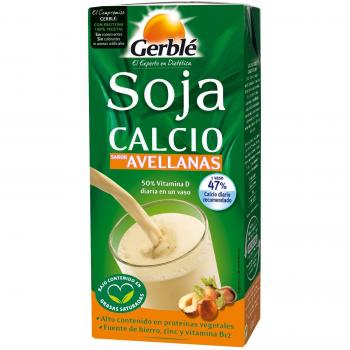Bebida de Soja Enriquecida con Calcio y Sabor a Avellanas Gerblé, 1L