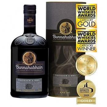 Bunnahabhain Toiteach A DHÀ Single Malt Scotch Whisky en caja de regalo, 700 ml