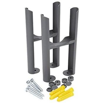 Conjunto de Soporte para Radiadores Antracita de 3 Columnas - Hudson Reed