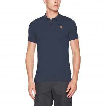 Polo Fjällräven Övik de Hombre, Manga Corta, Color Azul Marino, Talla S
