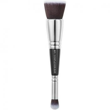 ZOEVA Complexion Duo Foundation Brush - Versatile Face Brush for Flawless Makeup Application