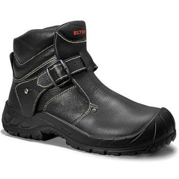Botas de soldadura Carl talla 43 negro S3 SRC HI HRO cuero Elten