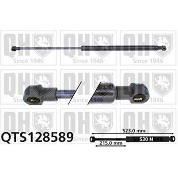 Amortiguador hidráulico de maletero QUINTON HAZELL QTS128589 para Nissan Almera Tino 530 523 N