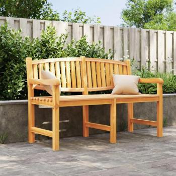 Banco de jardín de madera maciza de teca 149,5x60x90 cm Marrón