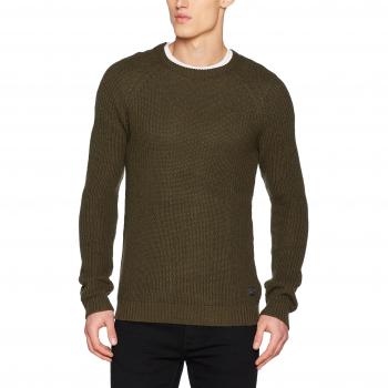 JACK & JONES Jorpannel Knit Crew Neck, Suéter para Hombre