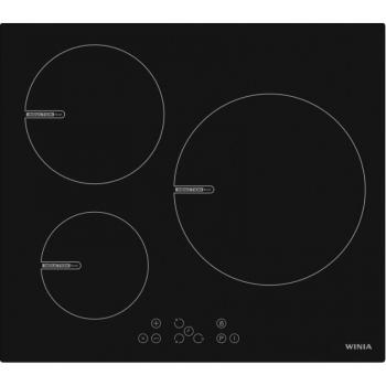 Placa de Inducción WINIA WKCI-V290 3 Zonas Vitrocerámica Digital 60cm Color Negro
