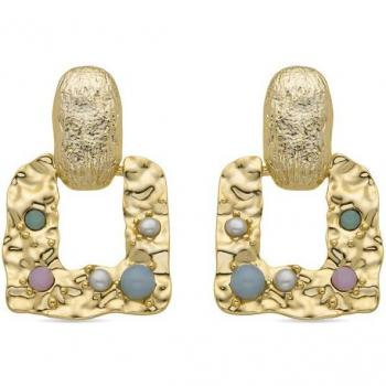 Pendientes Luxenter Paile acabado en oro amarillo de 18k