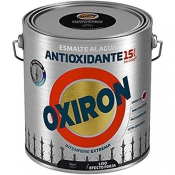 Titanlux - Esmalte antioxidante Titan Oxiron al agua Liso efecto forja, Negro, 2,5L