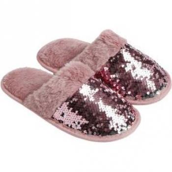 ADMAS Zapatillas De Estar Por Casa Lentejuelas para Mujer