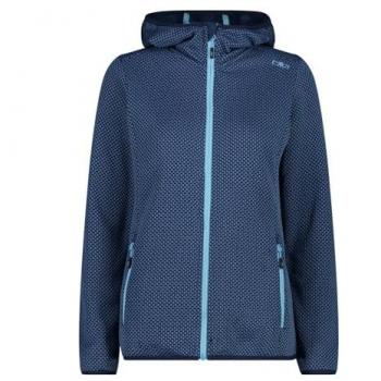 CMP Women's Hooded Fleece Jacket - Blue/Dusty Blue XL