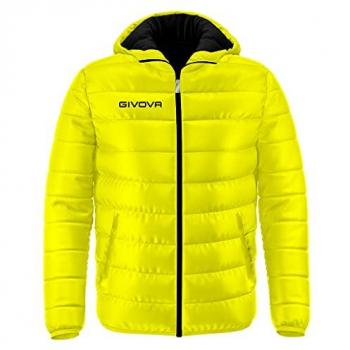 Givova Olanda Chaqueta G013-1910, chaqueta deportiva, color amarillo fluo/negro, talla 2XS