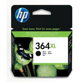 Cartucho de tinta HP 364XL negro de alta capacidad, compatible con impresoras HP