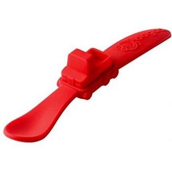 Oogaa S864 - Cuchara de silicona en forma de camión, color rojo