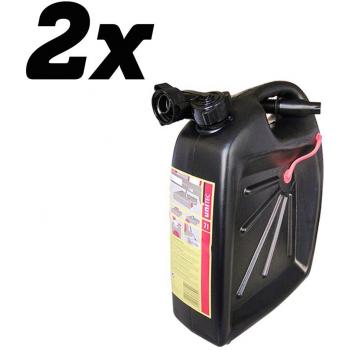 2 x Unitec 73850 ölauffang de bidón 7L plástico negro