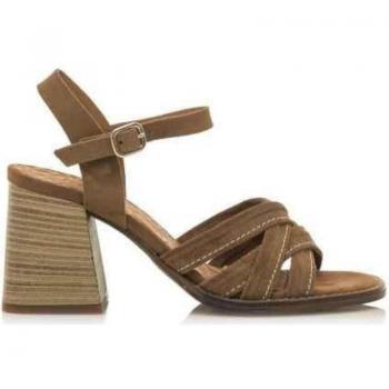 Sandalias de Tacón Mustang para Mujer en Color Marrón, Modelo MTNG 50549 C10889 Fleur, Material Serraje Avellana