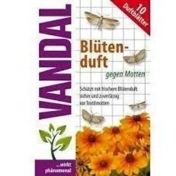 Vandal - 10 hojas aromáticas para polillas de ropa