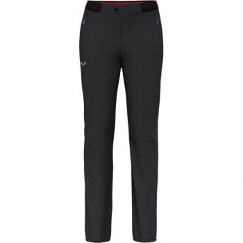 Pantalones largos Salewa Pedroc 4 Durastretch para mujer, color negro, talla S