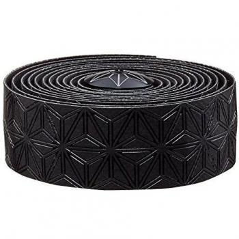 Supacaz W/ANO Black Plugs Cinta Manillar Super Sticky Kush Classic, Negro, Adultos Unisex, 10 x 4 x 19 cm