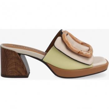 Sandalias de tacón medio Noa Harmon Flora 9678-0M07 multi tan con hebilla