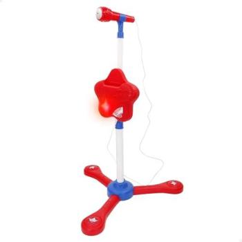Micrófono Infantil Inalámbrico Bontempi Showtime con Melodías, Luces y Altura Regulable de 60 a 100 cm