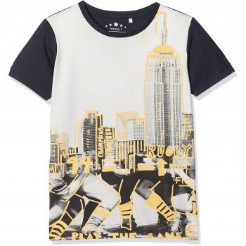 NAME IT Nkmjanko SS Top, Camiseta Para Niños, Azul