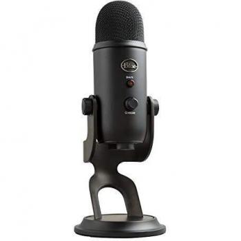 Logitech for Creators, Blue Yeti Micrófono USB para Grabación, Streaming, Gaming, Podcasting en PC y Mac, Micro de Condensador para Ordenador, Soporte Ajustable, Plug&Play - Negro