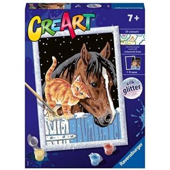 RAVENSBURGER CreArt Serie D Classic - Amigos Insólitos 20217 Kit de Pintura por Números