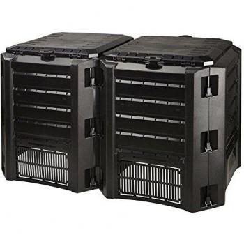 Prosperplast 800L Dual-Chamber Compost Bin - Black Compogreen Module