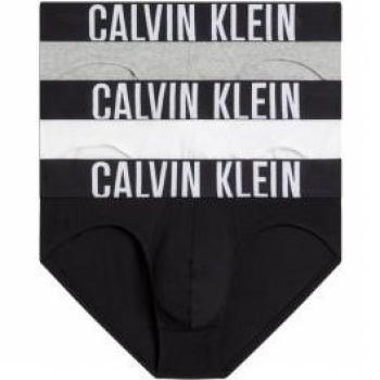 Pack de 3 slips Calvin Klein Intense Power para hombre en negro, gris y blanco - Talla XXL