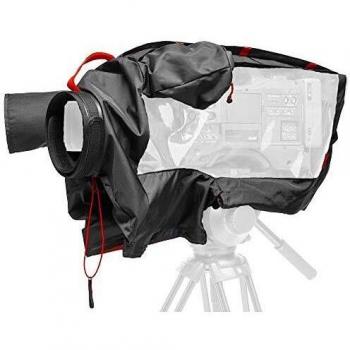 Manfrotto MB PL-RC-1 Cubierta para la Lluvia para Cámara DSLR, Cámaras de Video con Objetivo Profesional, Impermeable, Protege del Polvo y la Lluvia - Negro/Gris Carbón