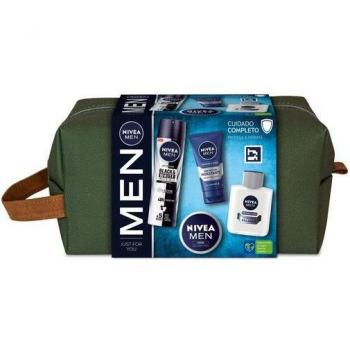 Nivea Men Neceser Cuidado Completo - Set de Regalo para Hombre con Bálsamo Sensible, Desodorante, Hidratante y Crema